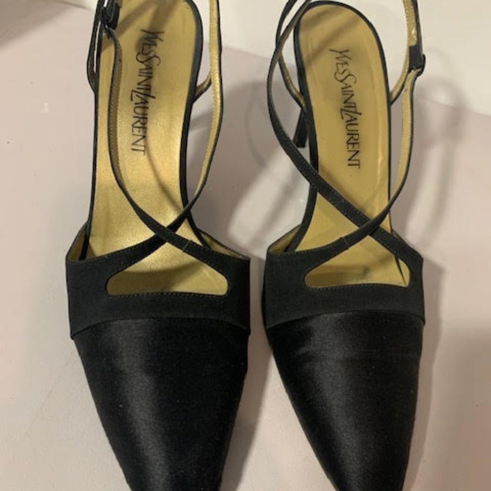 Black Yves Saint Laurent Evening Shoes 8.5